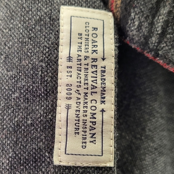 Roark Nordsman Long Sleeve Wool Blend Flannel size Medium - Picture 5 of 7